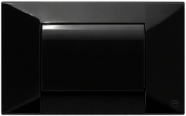 TECLA UNIVERSAL IDEAL PARA DEPOSITO DE EMBUTIR - NEGRA BRILLANTE